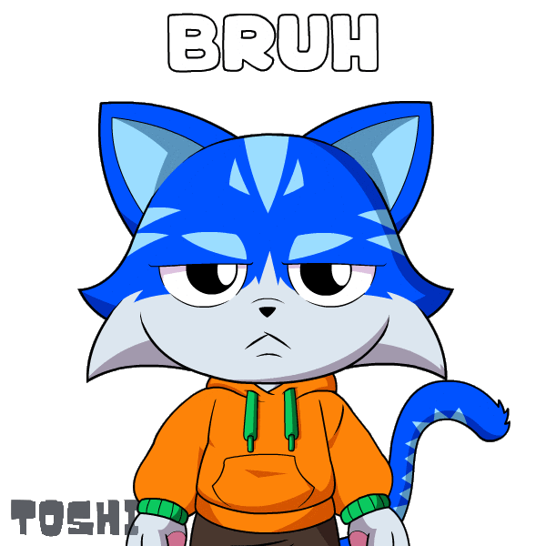 Tired No Way Sticker by Toshithecat