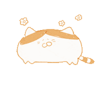 annannnn33 happy cat flower joy Sticker
