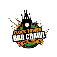 riversideparties prague pubcrawl clocktowerbarcrawl riversideparties Sticker