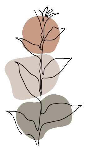 Plant Line Art Sticker