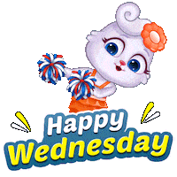 Stay Positive Wednesday Morning Sticker by Lucas and Friends by RV AppStudios