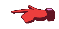 Hand Pointing Sticker
