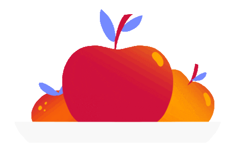 Orange Apple Sticker by pictostickers