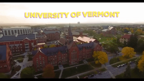 universityofvermont giphygifmaker vermont uvm college campus GIF
