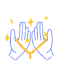 Hands Praying Sticker by thisisbernadrawing
