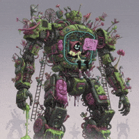 Walking Forward Giant Robot GIF by G*BOY