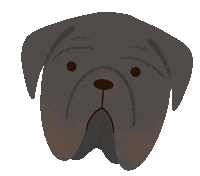 betinagozo donut mastiff happy thoughts betina Sticker