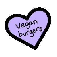 burger vegan Sticker by Bright Zine