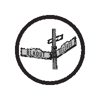 Black Out Techno Sticker by Tech Avenue Records
