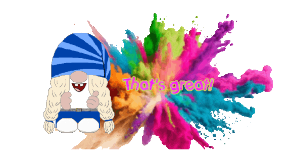 Gnome Words Of Encouragement Sticker