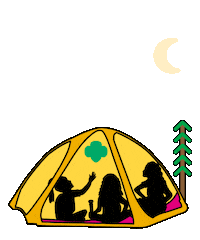 Camping Girl Scouts Sticker by Girl Scouts River Valleys