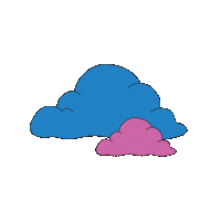 Clouds Chbp Sticker by Capitol Hill Block Party