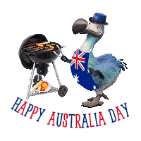 Bbq Australia Day Sticker by Dodo Australia
