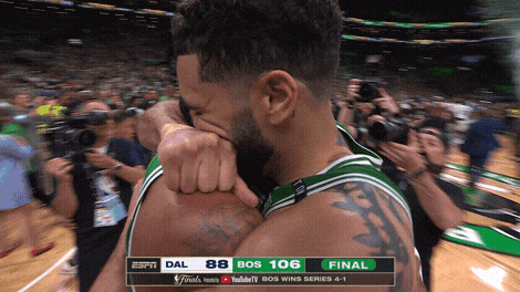 Nba Finals Hug GIF by NBA