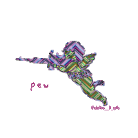 Pew Pew Love Sticker by Delta__Li