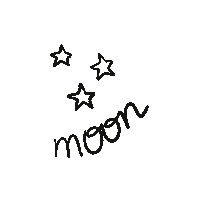 Moon And Stars Sticker