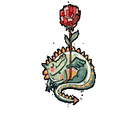 Sant Jordi Rosa Sticker