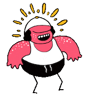milkytoon happy gym strong doodle Sticker