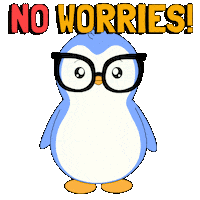 No Worries Shrug Sticker by Pudgy Penguins