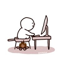 Namussah work computer stayhome wfh GIF