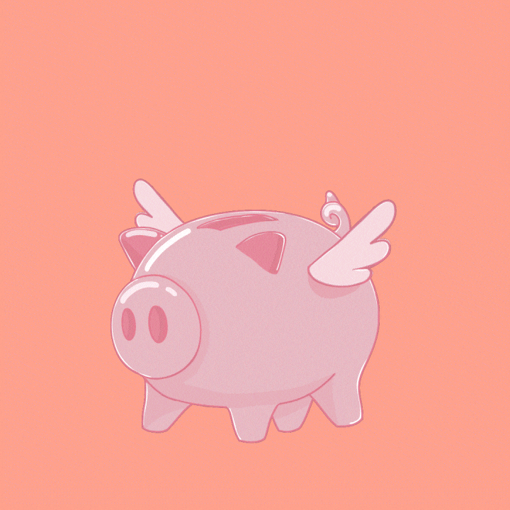 Saving Pay Day GIF by PositivelyPigasus