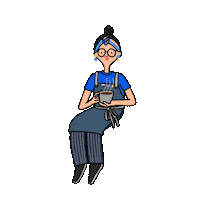 yethoorhee coffeetime barista yethoorhee Sticker