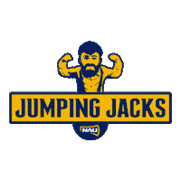 Naujumpingjacks Sticker by NAU Athletics