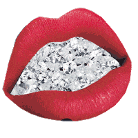 Star Lips Sticker by Luca Mainini