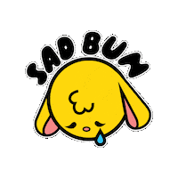 SadBunco art stickers coloring sad bunny Sticker