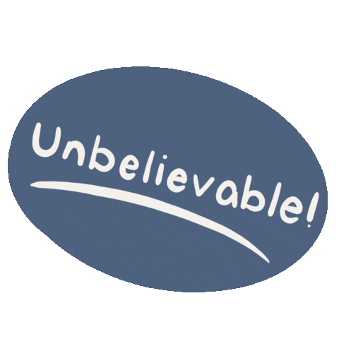 Disbelief What Sticker by mgramsstudio