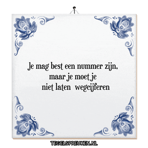 Humor Zelfvertrouwen Sticker by Tegelspreuken.nl