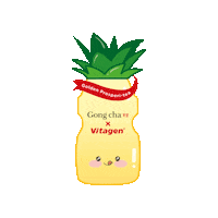 COTRAMalaysia pineapple probiotic gongcha gong cha Sticker