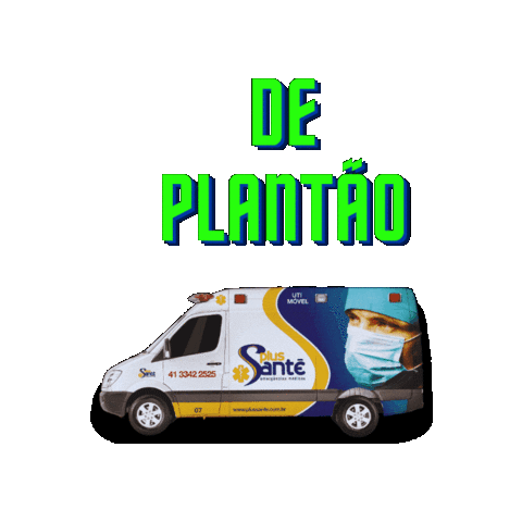 Plantao Sticker by Ambulancia Plus Santé