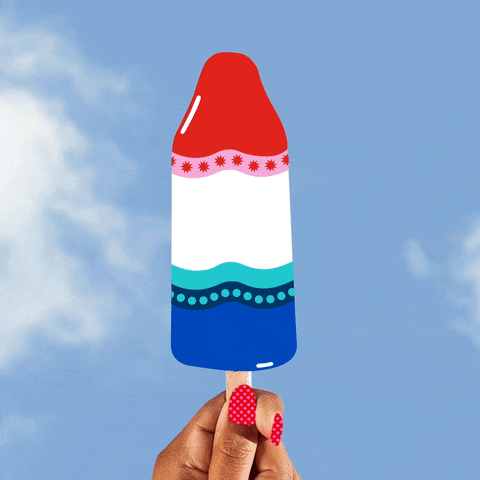 Red White And Blue Slice GIF by Old Navy