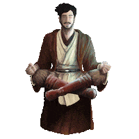 Meditating Star Wars Sticker