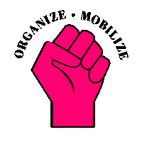 Organize Fight Back Sticker by Casa Blue