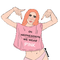Mean Girls Pink Sticker