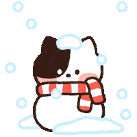 Cat Snow Sticker by LINE FRIENDS