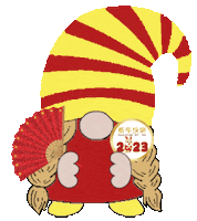 Chinese New Year Gnome Sticker