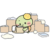 Moving Tidying Up Sticker