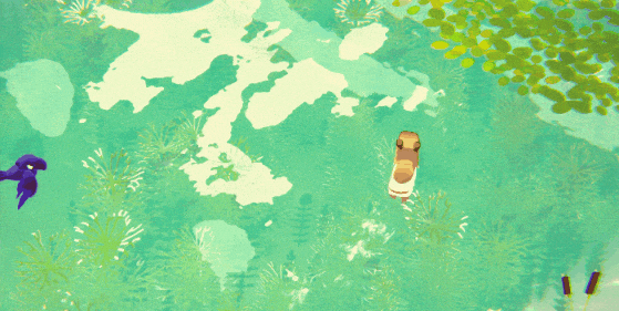 Water Swimming GIF by Kitten Cup Studio
