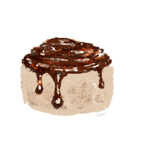 Cinnamon Roll Dessert Sticker