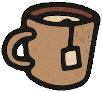 Coffee Studying Sticker