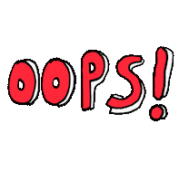 Sorry Oh No Sticker by Jonny Bummers