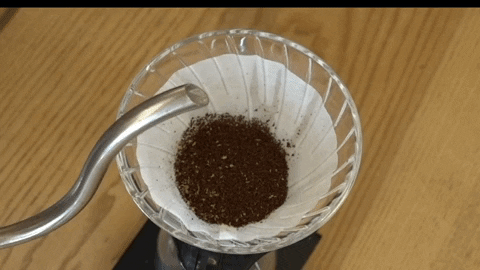 benkaffeemacher giphygifmaker blooming pour over drip coffee GIF