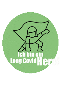 Health4Future hero long covid post covid h4f Sticker