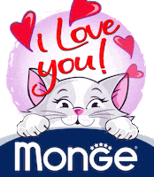 Love You Pet Sticker by Mongepet