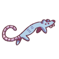 adeliegir mouse rat souris adelie Sticker