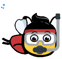 academiabeefit swimming bee swim natacao Sticker