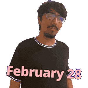 February 28 Sticker